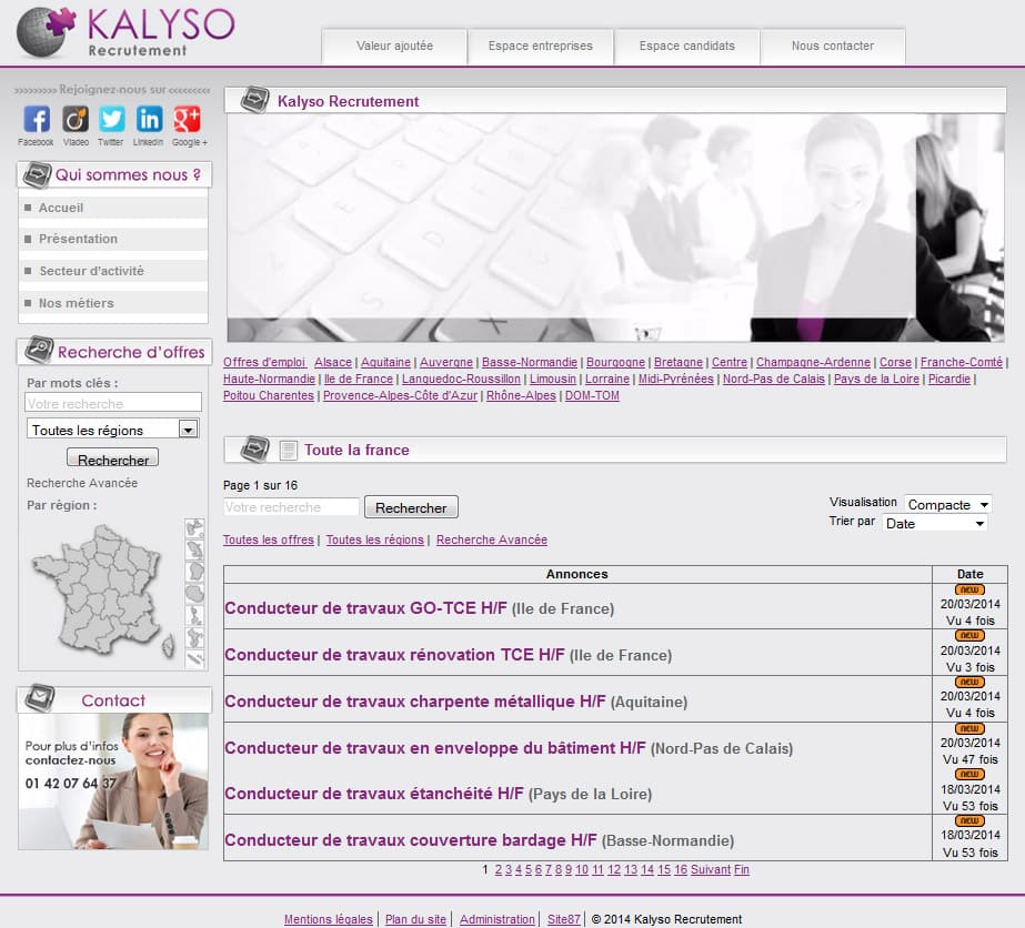 kalyso-recrutement - Site de recrutement dans le secteur du BTP kalyso-recrutement - Site de recrutement dans le secteur du BTP